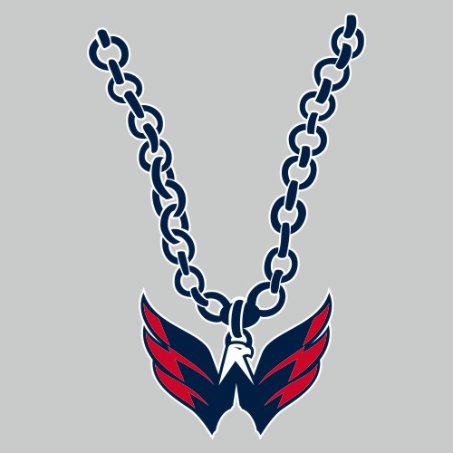 Washington Capitals Necklace logo iron on paper